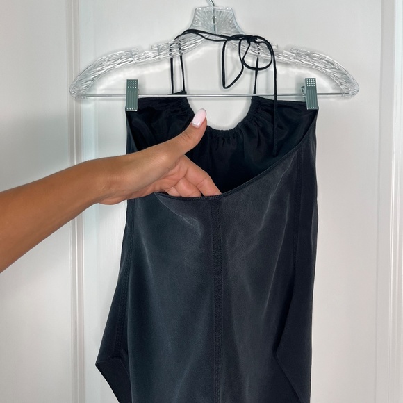 Rag & Bone 100% Silk Black Halter Top Size S – Minimalist Luxe Blouse - Picture 6 of 10